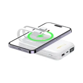 Recci RPB-W10 Polaris Serisi Çift Kablolu LED Dijital Göstergeli Wireless Powerbank 15W 10000mAh - 3