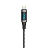 Recci RTC-P21CLPD Ghost Serisi 20W Hızlı Şarj Özellikli Type-C To Lightning PD Kablo 1.2M - 2