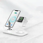 Recci RCW-20 Prestige Serisi 3in1 M-safe 15W Hızlı Şarj Özellikli Magnetik Kablosuz Şarj Standı - 2