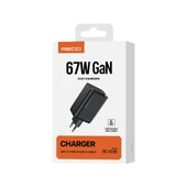 Recci RC103E GaN Teknolojili Hızlı Şarj Başlığı USB-A to Type-C PD 67W Type-C Kablolu Şarj Seti - 5