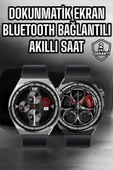 Akıllı Saat Dokunmatik Ekran Sesli Görüşme ve Bildirim Görme Sağlık Takibi thumbnail 1