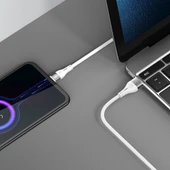 Recci RS11C Swift Serisi USB-A to Type-C 3A Hızlı Şarj Özellikli Data ve Şarj Kablosu 1M - 3