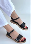 Andana Siyah Cilt Sandalet thumbnail 9