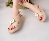 Cate Bej Hasır Cilt Sandalet thumbnail 9