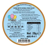 ÇİLEK, MANGO, TUTTİ FRUTTİ AROMALI 3'LÜ GURME PAMUK ŞEKERLER - 8