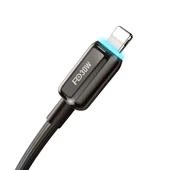 Recci RS42CL Lamp Display Serisi Type-C to Lightning PD 30W Hızlı Şarj Özellikli Data ve Şarj Kablosu 1.5M thumbnail 3