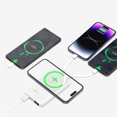 Recci RPB-W10 Polaris Serisi Çift Kablolu LED Dijital Göstergeli Wireless Powerbank 15W 10000mAh - 10