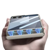 Samsung Galaxy Z Flip 7 Kılıf Kıpta Standlı Kapak thumbnail 5