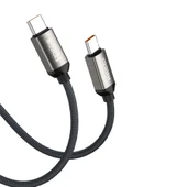 Recci RS35CC Type-C to Type-C PD 65W Örgü Tasarımlı Hızlı Şarj Özellikli Data ve Şarj Kablosu 1M - 1