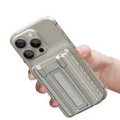 Recci RPB-W23 PD 20W Led Göstergeli Standlı Kablosuz Şarj Özellikli Type-C ve Lightning Kablolu Powerbank 15W 10000mAh - 4