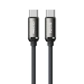 Recci RS45CC Type-C to Type-C PD 100W Örgü Tasarımlı Hızlı Şarj Özellikli Data ve Şarj Kablosu 1M - 1