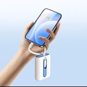 Recci RPB-P12C PD 20W Askı İpli Hızlı Şarj Özellikli Type-C Kablolu Powerbank 22.5W 9000mAh - 11