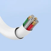 Recci RS11M Swift Serisi USB-A to Micro 2.4A Hızlı Şarj Özellikli Data ve Şarj Kablosu 1M thumbnail 4