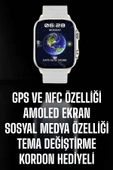 Akıllı Saat Android ve İOS Uyumlu NFC Ve GPS Özelliği Arama Cevaplayan thumbnail 2