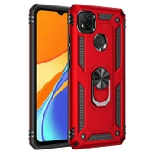 Xiaomi Redmi 9C Kılıf Yüzüklü Zırh Tank Vega - 11