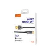 Recci RS02C Smart Power-Off Serisi Hızlı Şarj Özellikli USB-A To Type-C Kablo 1M thumbnail 2