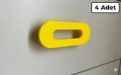 İnel 96mm Sarı Mobilya Kulpu 4 Adet - 1