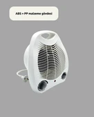 Mini Elektrikli Isıtıcı – 2000W Güç, Fanlı Isıtma, 3 Isı Modu thumbnail 3