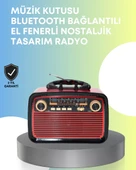 Taşınabilir Bluetooth Hoparlör – Modern Teknoloji ile Nostaljik Radyo Deneyimi, FM/AM Fonksiyonu thumbnail 1