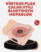 Retro Kristal Netliğinde Ses – Gece Işıklı Retro Bluetooth Hoparlör - 1