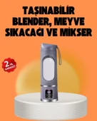 12 Bıçaklı Şarjlı Meyve Sıkacağı – Tip-C Taşınabilir Blender 450 ml - 1