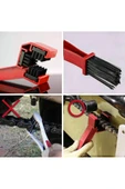 3 Taraflı Bisiklet Zincir Temizleme Fırça Motosiklet Testere Zinciri Bakım Yağlama Fırçası Temizlik thumbnail 7