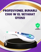 1500W Buharlı Kırışıklık Giderici Ütü | Ev ve Seyahat Kullanımı İçin Uygun thumbnail 1