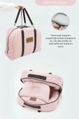 Bebek Yatağı, Bebek Yuvası, Babynest, 0-24 Ay Kullanım, Baş Yastıklı Kanvas Kılıf Deluxe Adorn Serisi, Pembe - 4