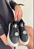 Jlar Siyah Cilt Bağcıklı Spor Ayakkabı thumbnail 1