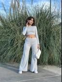 Bol paça altüst takım gri w1197 thumbnail 4