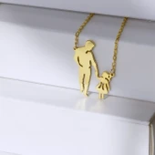 ANNE -BABA- GÜMÜŞ KOLYE thumbnail 3