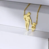 ANNE -BABA- GÜMÜŞ KOLYE thumbnail 1