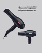 Profesyonel 2200W Fön Makinesi – AC Motorlu, Hızlı Kurutma, Hafif Tasarım thumbnail 4