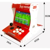 Ozmik SUPREME Çift Arcade Kol 10inç Çift Ekran 3000+ OYUNLU RETRO ARCADE ATARİ - 6