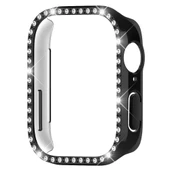 Huawei Watch Fit 3 İle Uyumlu Zarif Kristal Taşlı Kasa Koruyucu Kılıf  Siyah thumbnail 3