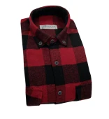 Fabio Cassani Erkek Kışlık HAKİKİ Oduncu Gömleği - 7398 thumbnail 3