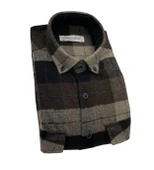 Fabio Cassani Erkek Kışlık HAKİKİ Oduncu Gömleği - 7407 thumbnail 3