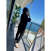 Lucky Life Kadın Uzun Kollu önden Fermuarlı Modal Ceket Ve Pantolon Ikili Takım - 4