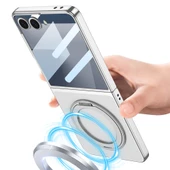 Samsung Galaxy Z Flip 7 Kılıf M-safe Şarj Özellikli Standlı Kıpta KPT-02 Kapak thumbnail 6