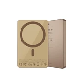 Recci RP33 PD 20W Ultra İnce Led Göstergeli Hızlı Şarj Özellikli Wireless Powerbank 15W 5000mAh - 9