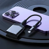Recci RDS-A18 Lightning 2in1 Şarj ve Ses Adaptörü thumbnail 2