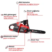 Einhell GP-LC 36/40 Li BL- Akülü Ağaç Kesme Makinesi 18V 2 x 5.2 Ah + Şarj Cihazı - 7