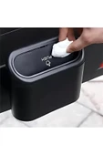Mucit Home Araba Çöp Kutusu Araç Içi Taşınabilir Kapaklı Organizer Çöp Kovası Itme Kapaklı Kova - 1