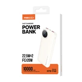 Recci RPB-P48 PD 20W Dijital LED Göstergeli Hızlı Şarj Özellikli Taşınabilir Powerbank 22.5W 10000mAh - 12