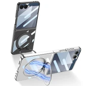 Samsung Galaxy Z Flip 7 Kılıf M-safe Şarj Özellikli Standlı Kıpta KPT-02 Kapak thumbnail 5