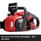 Einhell GP-LC 36/40 Li BL- Akülü Ağaç Kesme Makinesi 18V 4 x 2.5 Ah + Şarj Cihazı thumbnail 8