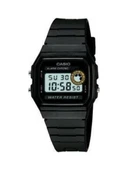 Casio F-94WA-8DG Erkek Kol Saati Suya Dayanıklı Silikon Kordonlu Siyah Plastik Kasa - 1