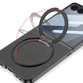 Samsung Galaxy Z Flip 7 Kılıf M-safe Şarj Özellikli Standlı Kıpta KPT-02 Kapak thumbnail 8