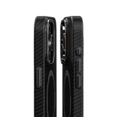 Apple iPhone 15 Plus Kılıf Recci Machinist Serisi M-safe Şarj Özellikli Magnetik Karbon Kapak thumbnail 3