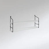 Kenzlife mutfak banyo duvar rafı junzi mat beyaz suntalam 040(Y)*80(G)*15(D)2 katlı thumbnail 2